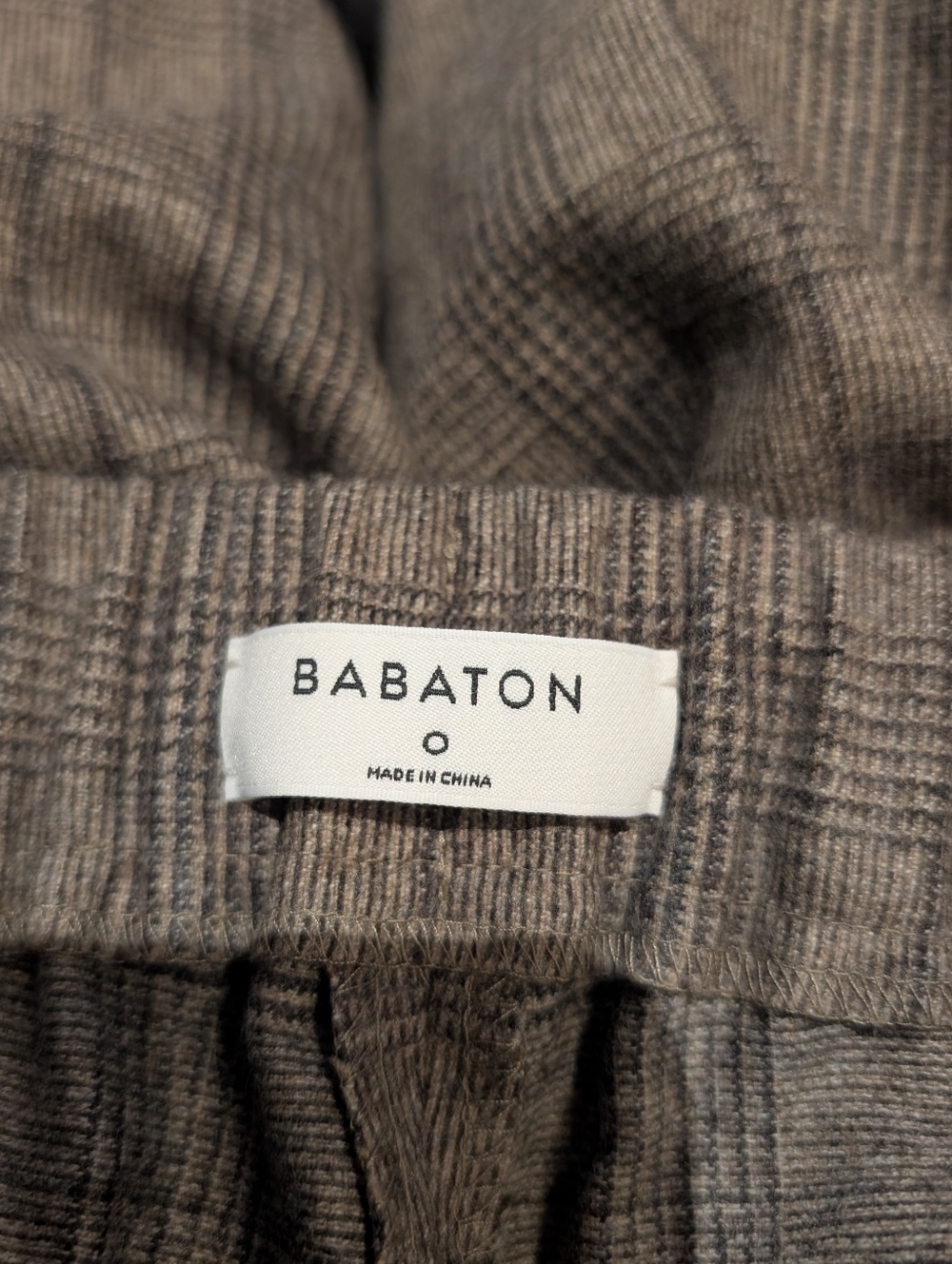 Babaton Wool/Cashmere Atelier Pants - Plaid Cropped Trousers - Picture 5 of 7
